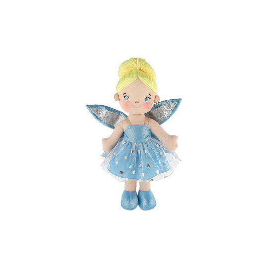 Panenka hadrová víla Pomněnka 40 cm na kartě v sáčku Panenka hadrová víla Pomněnka 40 cm na kartě v sáčku