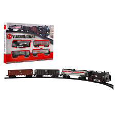 Wiky Vlak s kolejemi plast 104x68cm na baterie se světlem se zvukem v krabici Wiky Vlak s kolejemi plast 104x68cm na baterie se světlem se zvukem v krabici