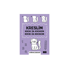 Pracovní sešit Kreslím krok za krokem zvířata 20x27,5cm