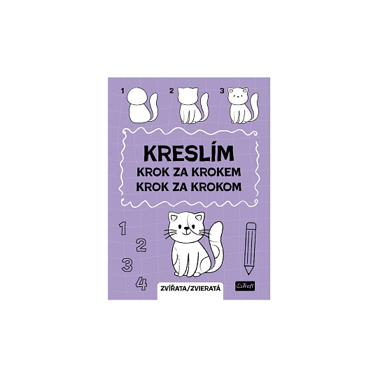 Pracovní sešit Kreslím krok za krokem zvířata 20x27,5cm