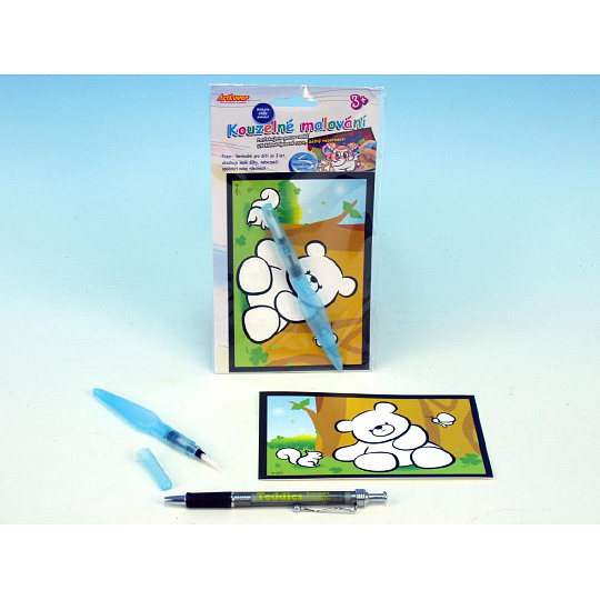 SMT Creatoys Kouzelné malování vodou asst 6 druhů na kartě 11x21cm