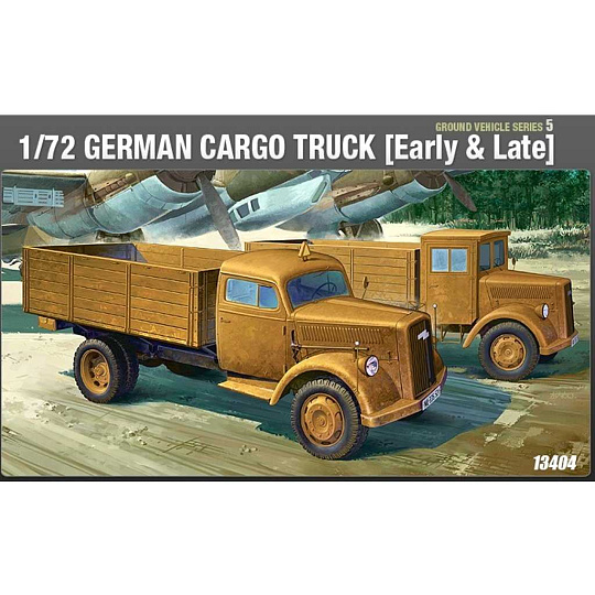 Academy Model Kit military 13404 - GERMAN CARGO TRUCK E/L (1:72)