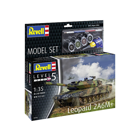 Revell ModelSet tank 63342 - Leopard 2 A6M+ (1:35) Revell ModelSet tank 63342 - Leopard 2 A6M+ (1:35)