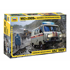 Zvezda Model Kit auto 43002 – Emergency Service UAZ "3909" (1:43)