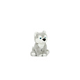 Pes husky sedící plyš 15x19cm 0m+