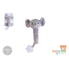 Slon babyted pískátko/kousátko plyš 25cm na kartě v sáčku 0m+ Slon babyted pískátko/kousátko plyš 25cm na kartě v sáčku 0m+