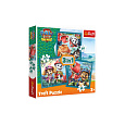 Trefl Puzzle 3v1 Tlapková patrola/Paw Patrol Dino Movie: Dinosauří ostrov 20x19,5cm v krabici 