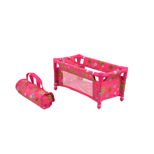 Teddies Postýlka pro panenky kov/plast rozkládací 43x23x20cm v sáčku Teddies Postýlka pro panenky kov/plast rozkládací 43x23x20cm v sáčku