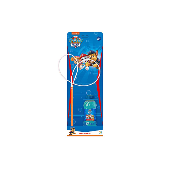 Bublifuk Tlapková patrola/Paw Patrol sada na tvorbu bublin + náplň 0,45L na kartě 15x42x12cm