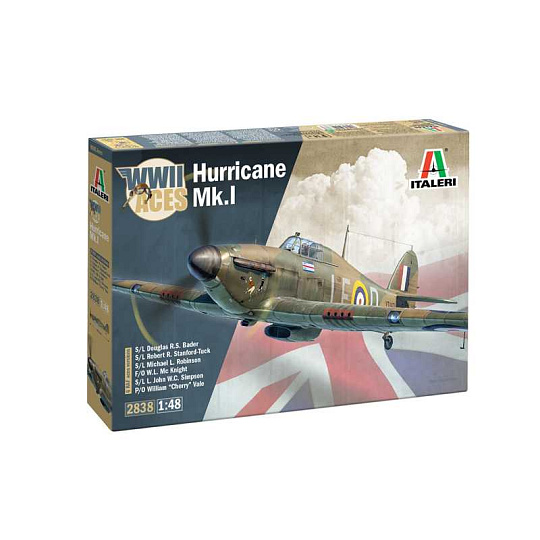 Italeri Model Kit letadlo 2838 - Hurricane Mk.I aces (1:48)