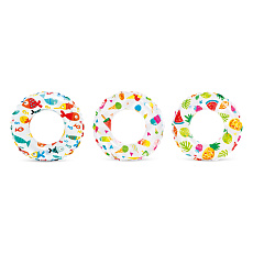 Kruh nafukovací prům. 61cm 3 druhy v sáčku 6-10 let Kruh nafukovací prům. 61cm 3 druhy v sáčku 6-10 let