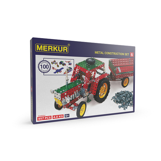 MERKUR - Stavebnice Merkur 6, 940dílů, 100 modelů