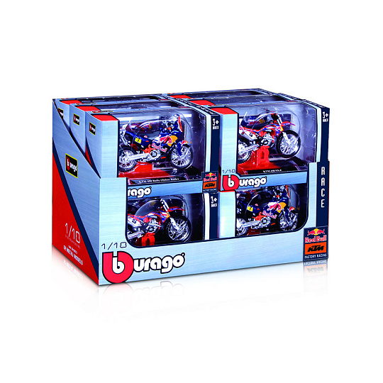 Bburago 1:18 Red Bull KTM Motorcycle, různé Bburago 1:18 Red Bull KTM Motorcycle, různé