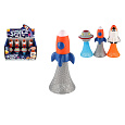 Teddies Hip Hop vesmír vyskakující plast 9cm 3 druhy
