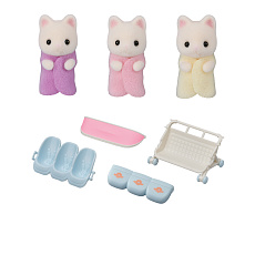 Sylvanian Families 5880 Květinová kočičí trojčata s kočárkem Sylvanian Families 5880 Květinová kočičí trojčata s kočárkem