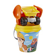 Ecoiffier Beach Ecoiffier Kyblíček se stavebním autem a příslušenstvím, 17 cm