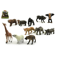 Teddies Zvířátko ZOO plast 10cm asst - cena za 1ks