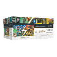 Puzzle Harry Potter Domy v Bradavicích 9000 dílků + plakát  v krabici 45x24x21cm