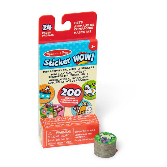 Spin Master MELISSA & DOUG STICKER WOW NÁPLNĚ SAMOLEPEK ZVÍŘÁTKA