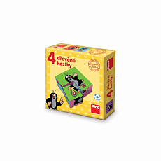 Dino KRTEČEK 4 Dřevěné licenční kostky