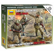 Zvezda Wargames (WWII) figurky 6103 - Soviet Infantry 1941 (1:72) Zvezda Wargames (WWII) figurky 6103 - Soviet Infantry 1941 (1:72)