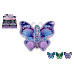 Teddies Vodní hra hlavolam 13x11cm plast motýl 3 barvy