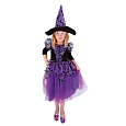 Rappa Dětský kostým čarodějnice fialová čarodějnice /Halloween (S)