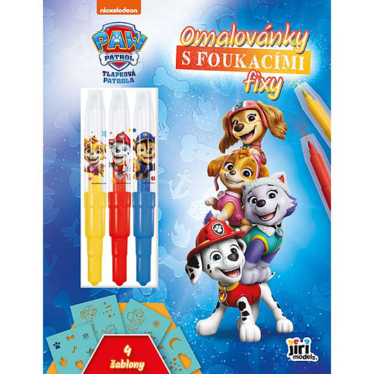 Jiri Models Omalovánky s foukacími fixy Paw Patrol/Tlapková Patrola Jiri Models Omalovánky s foukacími fixy Paw Patrol/Tlapková Patrola