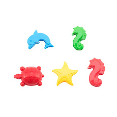 Teddies Formičky Bábovky na písek plast mořský svět 8-11cm 12m+-cena za kus