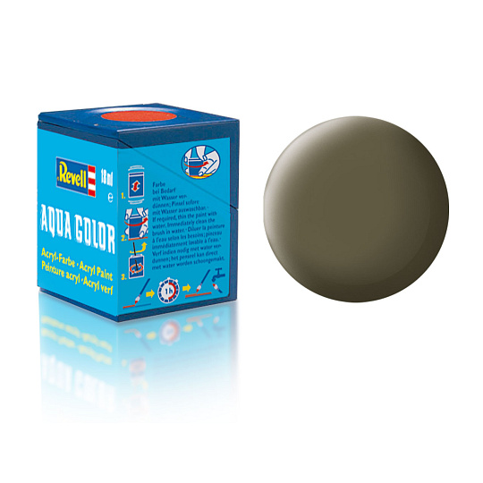 Revell barva akrylová - 36146: matná olivová NATO (nato olive mat)