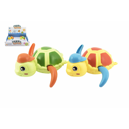 Teddies Želva natahovací do vany plast 12x12cm 2 barvy