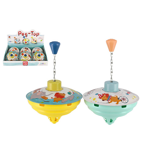 Teddies Káča točící průměr 12cm kov 2 barvy Teddies Káča točící průměr 12cm kov 2 barvy