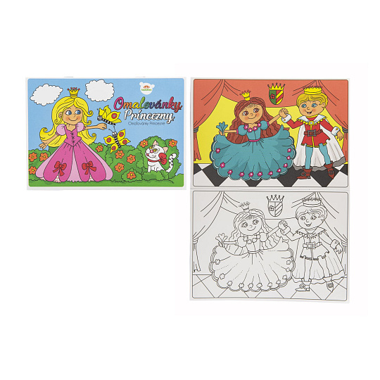 Teddies Omalovánky Princezny 21x15cm 8 listů A5