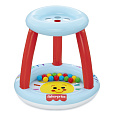 Bestway Nafukovací hrací centrum Fisher Price s míčky (15ks), 89cm x 89cm x 84cm