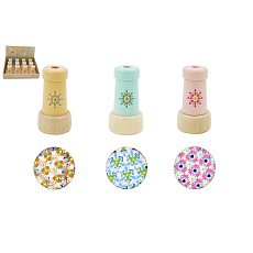 Kaleidoskop dřevěný 3 barvy