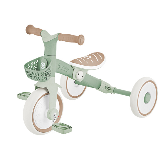 GLOBBER Tříkolka LEARNING TRIKE 2v1 PLUS ECOLOGIC, pistachio