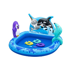 Bestway Nafukovací hrací centrum Polar Pals, 1,34m x 1,31m x73cm
