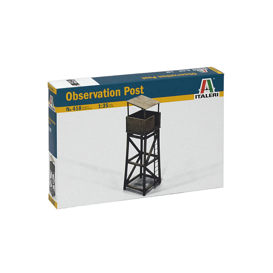 Italeri Model Kit budova 0418 - OBSERVATION POST (1:35)