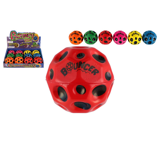 Teddies Míček extrémně skákací meteorit pěna 6cm 6 barev
