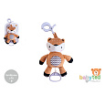 Srneček babyted natahovací hrací strojek plyš 30cm závěs na postýlku/kočárek  na kartě v sáčku 0m+