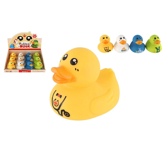 Teddies Kačenka do vany 8cm 4 barvy 12ks v boxu 6m+