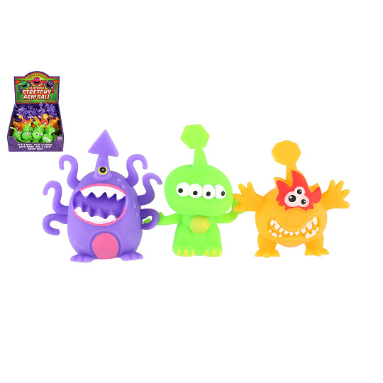Teddies Mimozemšťan/Monstrum antistresový mačkací sliz 8-9cm 3 barvy