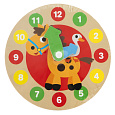 Rappa Moje první dřevěné hodiny o průměru 14 cm Zvířátka