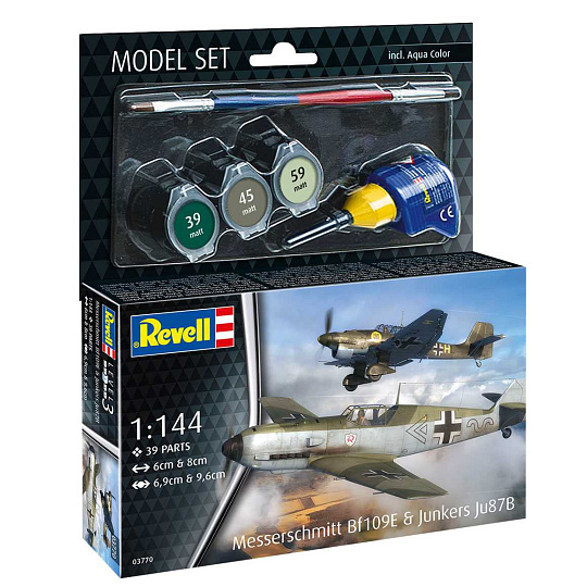 Revell ModelSet letadlo 63770 - Messerschmitt Bf109E & Ju87B Stuka (1:144) Revell ModelSet letadlo 63770 - Messerschmitt Bf109E & Ju87B Stuka (1:144)