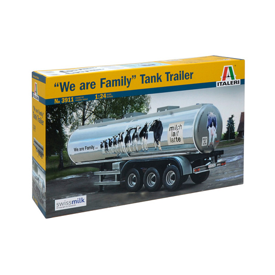 Italeri Model Kit návěs 3911 - CLASSIC TANK TRAILER "We are family" (1:24)