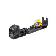 Maisto - Mini pracovní stroje, Sada velkého tahače, Scania 770S, Volvo L25H Wheel Loader with Bucket