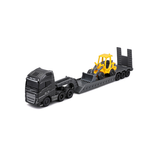 Maisto - Mini pracovní stroje, Sada velkého tahače, Scania 770S, Volvo L25H Wheel Loader with Bucket