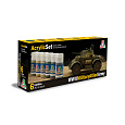 Italeri Sada akrylových barev 440AP - WWII MILITARY ALLIED ARMY 6 ks