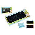 Penál/Pouzdro s magnetickou kreslící tabulkou plast na baterie 2 barvy v krabici 21x10,5x2,5cm