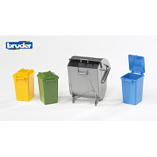 Bruder Sada - 1 kontejner + 3 popelnice - ARCH. Bruder Sada - 1 kontejner + 3 popelnice - ARCH.